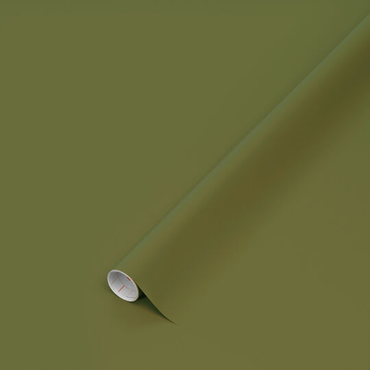 Klebefolie Uni seidenmatt olive green image number null